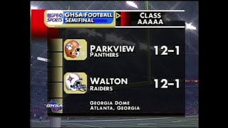 GHSA 5A Semifinal Parkview vs Walton  Nov 27 2004 first 3 quarters only [upl. by Ben864]