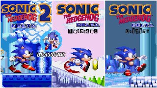 Sonic 2 Variations in Sonic Delta • Sonic Hack [upl. by Aihsemat]