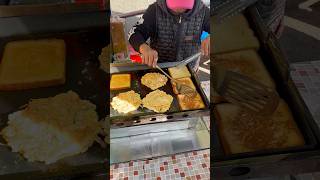 Korean Street egg Toast  korean Street Food shorts shortvideo [upl. by Spector967]