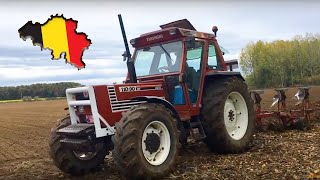 Fiatagri 11090 DT plouging PURE SOUND 🇧🇪  DRONE VIEW [upl. by Teryl]