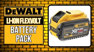 DeWalt Liion Flexvolt Battery Pack  DCB548XJ [upl. by Neelyk]