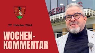 Wochenkommentar vom 1 stellv Bürgermeister Frank Kulik am 2910 2024 [upl. by Rehpoitsirhc]