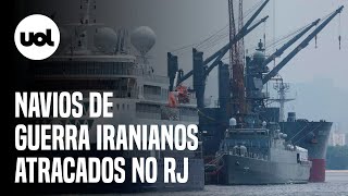 Navios de guerra iranianos atracados no RJ carregam mísseis e canhões navais veja imagens [upl. by Del]