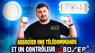 MiBoxer  Appairer un contrôleur et une télécommande pour ruban LED monocouleur ou CCT [upl. by Nwahsor]