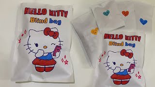 HELLO KITTY Blind Bag ASMR Unboxing SANRIO Blind Bag satisfying opening blind bag Blind Bag paper [upl. by Seem99]