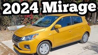 2024 Mitsubishi Mirage ES Review Is it the WORST new car [upl. by Binah]