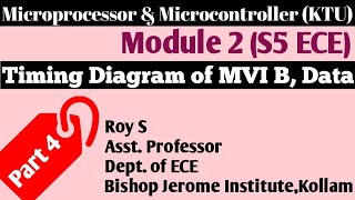 Module 2 Part 4  Microprocessor amp Microcontroller Timing Diagram S5 ECE  KTU [upl. by Ilatan]