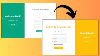 How To Make Login amp Registration Form Using HTML And CSS amp JS Step By Step [upl. by Yeorgi]