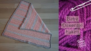 Haak Tutorial  Nederlands  Baby Dekentje Haken4 [upl. by Meade]