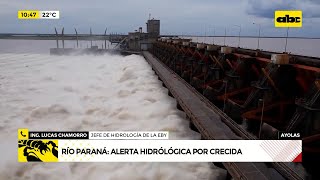 Ayolas Yacyretá emite alerta hidrológica por crecidas del río Paraná [upl. by Flowers]