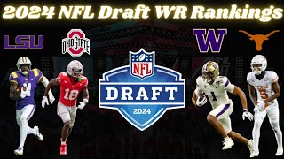 2024 NFL Draft WR Rankings  TheLockerRoom [upl. by Kcirderf]