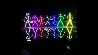 Glow In The Dark Stick Figure Costume [upl. by Daniala]