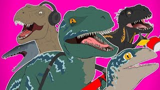 ♪ JURASSIC WORLD FALLEN KINGDOM THE MUSICAL REMIX  Animated Song [upl. by Anibor159]