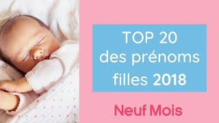 Le top 20 des Prénoms fille 2018 [upl. by Ahsenit802]