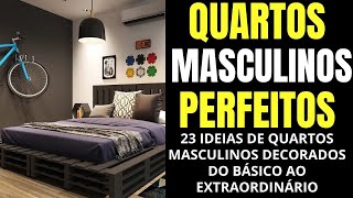 QUARTOS DECORADOS MASCULINOS PERFEITOS PARA SUA CASA [upl. by Par]