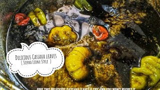 Delicious cassava leaves the Sierra Leone wayflotiskitchen [upl. by Didi]