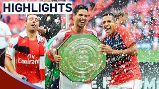 Arsenal 30 Manchester City  Community Shield 2014  Goals amp Highlights [upl. by Yehs]