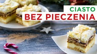 Ciasto bez pieczenia 🍰 z budyniem herbatnikami i kajmakiem [upl. by Atilem338]