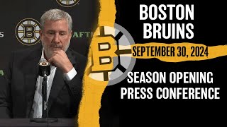 Bruins Press Conference Updates on Jeremy Swayman and the Upcoming Season [upl. by Sitto]