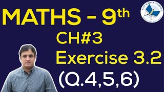 9th Class Maths solutions ch 3 Exercise 32 Q 4  6  FAST MATHEMATICS TUTORIALS [upl. by Yrelle652]