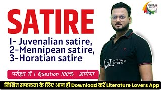 Satire in English Literature  Literature Lovers  AKSRajveer Sir [upl. by Atnahsa811]