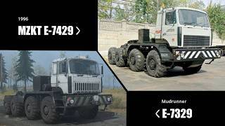 Spintires amp Mudrunner Trucks VS Real Life Trucks  All 50 Vehicles [upl. by Gayner]