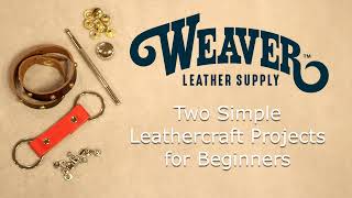 Two Simple Leathercraft Projects for Beginners [upl. by Arikahc]