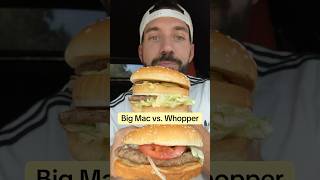 BIG MAC VS WHOPPER McDonald’s Vs Burger King [upl. by Evangeline]