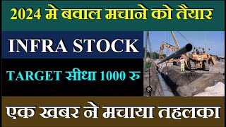 INFRA STOCK  2024 मे करेगा बवाल  देगा छप्पर फाड़ पैसे [upl. by Nwadal153]