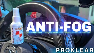 Anti Fog spray  How to use Proklear antifog spray in car windshield [upl. by Atinahc134]