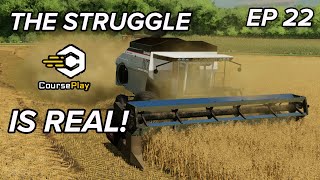 Courseplay struggles are slowing down harvest  Farmville NC Episode 22 [upl. by Bullion]