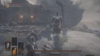 Dark Souls 3 Cemetery of Ash fight with the first Boss Iudex Gundyr [upl. by Hsirehc]