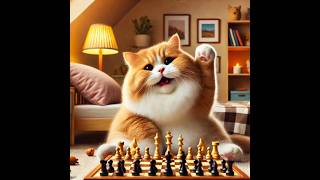 Cato Play Chess ♟️  catomeyao cat babyanimal cute catlover [upl. by Annabel472]