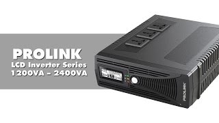 PROLINK IPS LCD Inverter Series 1200VA – 2400VA Key Features [upl. by Alek609]