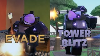 Evade  Many Tower Blitz References [upl. by Enitsej885]