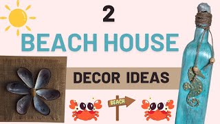 ديكور بحرى باستخدام أصداف و محار البحر  DIY Coastal Decor Ideas [upl. by Ahsasal]