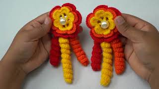 VINCHAS PARA AGARRAR EL PELO A CROCHET [upl. by Norred501]