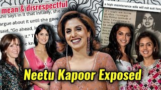 NEETU KAPOOR BEING MANIPULATIVE DISRESPECTING KATRINA amp DEEPIKA BECAUSE THEY DATED RANBIR [upl. by Sanson383]