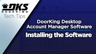 DKS Tech Tips DoorKing 32 Remote Account Manager Software – Installing the Software [upl. by Esme166]