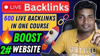 600 Live Backlinks For Beginners Complete Beginners Guide to Backlinks 2024 Part2 [upl. by Shelbi]