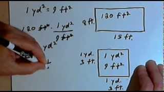 Converting Units of Area 12842 [upl. by Hctim]