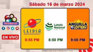 Lotería Nacional LEIDSA y Anguilla Lottery en Vivo 📺│Sábado 16 de marzo 2024 855 PM [upl. by Allenod]