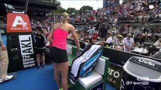 Ostapenko throws her racket at a ballboy [upl. by Thomasine]