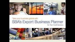 Why and How to use the SBA Online Export Business Planner [upl. by Eudo535]