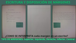 CLASE 12 DE GRAFOLOGÍA CIENTÍFICA  DISPOSICIÓN MÁRGENES 1 [upl. by Lletnuahs]