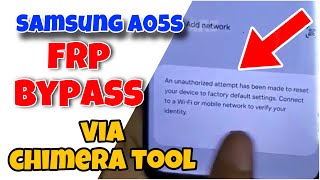 Samsung A05s A057f frp bypass using chimera [upl. by Aimehs197]