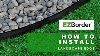 How To Install EZBorder Landscape Edge for mulch separation  Garden ideas [upl. by Perni609]