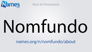 How to Pronounce Nomfundo [upl. by Trebornhoj]