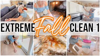 NEW EXTREME FALL CLEAN WITH ME  2024 ENTIRE HOME DEEP CLEANING MOTIVATION PART 1 [upl. by Seuqcaj]