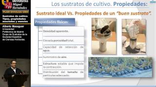 SUSTRATOS DE CULTIVO Tipos propiedades asociadas y mezclas [upl. by Leidba]